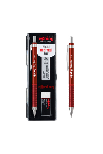 Banadabak VERSATİL 05 SET MİN+SİLGİ TİKKY RETRO KIRMIZI RO-RK05-KIRMIZI(1 ADE...