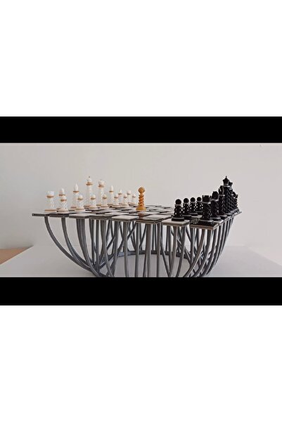 üç boyutlu haller Geometrik Platform Modern Satranç Takımı