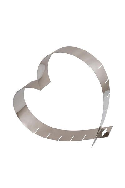 BV Cake pan, adjustable heart, stainless steel, 85COF