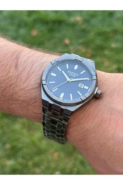 JG. Polo Club Jg.Polo Club Steel Case Cord Black Men's Watch