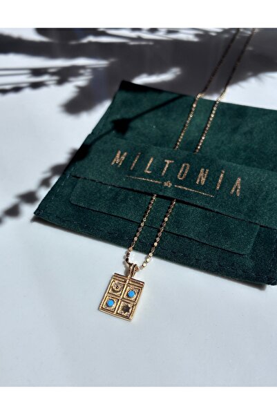 Miltonia Kare Tasarım 925s Gümüş Kolye