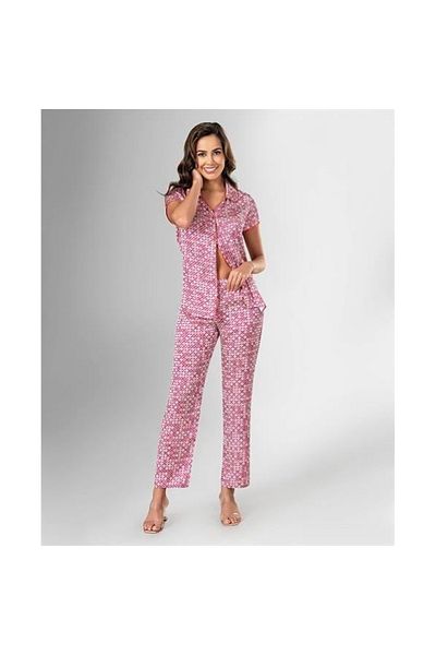 Findit 2-Piece Satin Pajama Set