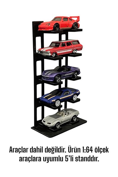KARAHASANOĞLU MAKİNE Desktop Stand Compatible with 5 Tiers 1:64 Scale Vehicles