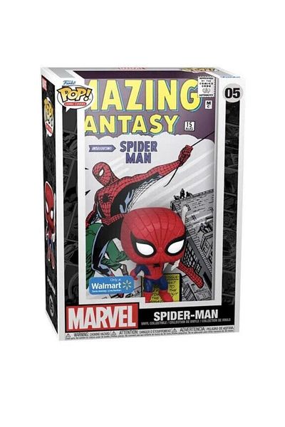 Funko Pop Cover! Marvel: Amazing Spider-Man (Exc), Collectible Action Vinyl Figure