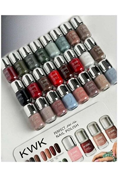 KWK Box Nail Polish Set with 24 Multicolor