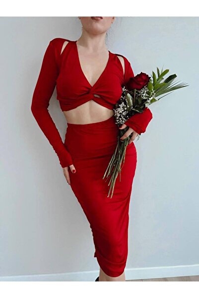 hipnoz butik kadın büstiyer etek takım