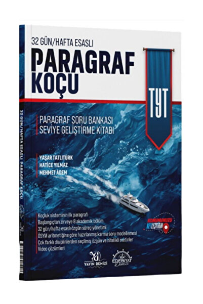 YAYIN DENİZİ PRO Edebiyat Denizi 32 Gün Hafta Esaslı TYT Paragraf Koçu Soru B...