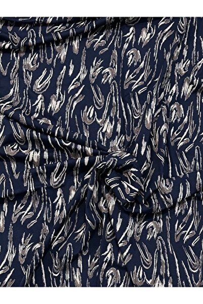 Butik Țesătură din bumbac pieptănat cu lycra și viscoză, cu model floral argi...