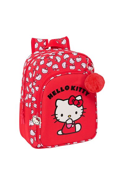 Hello Kitty Hello Kitty Iconic School Bag White Red 26x34x11 cm