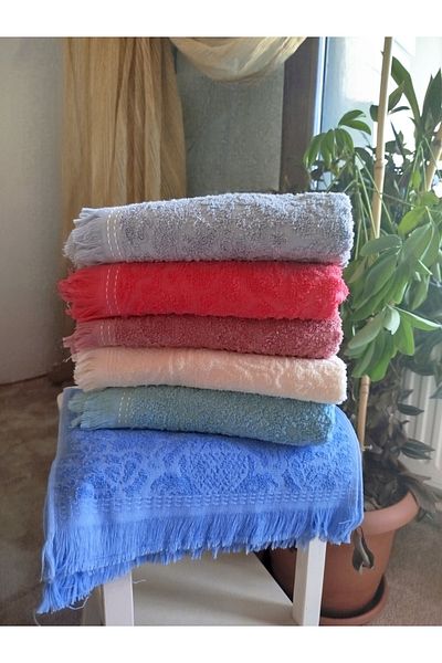 denizli hatırası Jacquard Fringed 12-Piece 30X50 Kitchen Towel Set