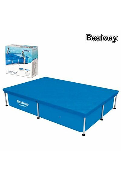 Moms pets Bestway Pool Cover Blue 221 x 150 cm