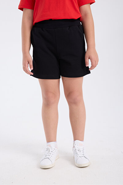 DK DOKUMACI Kız Çocuk Sweat Short Siyah