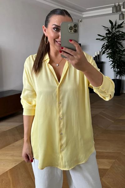 Tuba Butik Long Sleeve Basic Women's Shirt