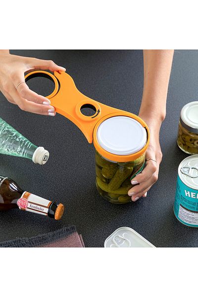 InnovaGoods InnovaGoods 5-in-1 Multifunctional Bottle Opener, Orange