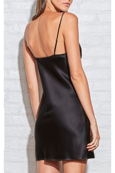 laferlin SATEN ASTARLI MİNİ ELBİSE