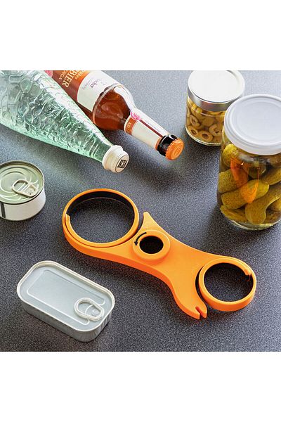 InnovaGoods InnovaGoods 5-in-1 Multifunctional Bottle Opener, Orange
