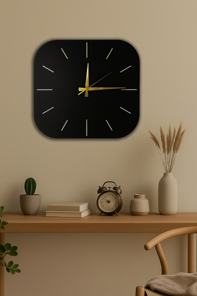 Trend Kitchen Flexa Model Modern Design Decorative Wooden Wall Clock