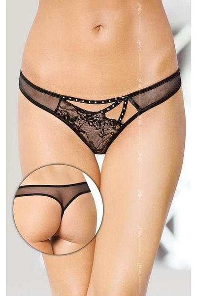 Softline Thong Panty, Model 2441, Black, M/L
