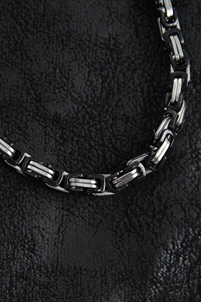 BSRE King Chain Silver Color Men's Necklace (316L Steel)