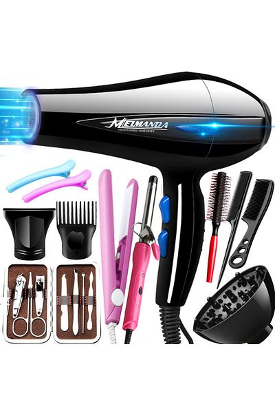 OEM Uscător, Placă, Ondulator, Accesorii & Manichiură Set Profesional de Coafare Păr 16 Piese