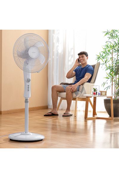 InnovaGoods Ventilator pe stativ InnovaGoods Freshinn alb 45 W