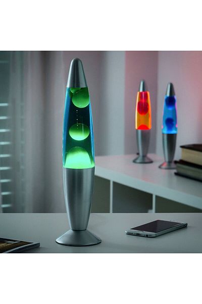 InnovaGoods Lampă de birou, InnovaGoods, Lava Lamp Magla, albastră