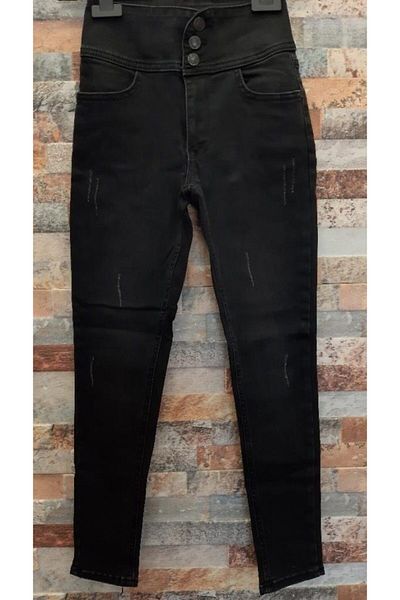 rengamoda High Waist Lycra Jean Trousers (Color Options)