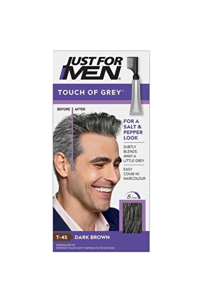 Just For Men Σκούρο καφέ βαφή μαλλιών Touch Of Grey T-45