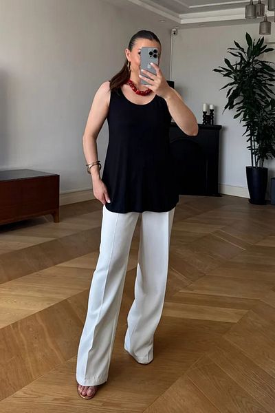 Tuba Butik U Neck Basic Women's Tank Top