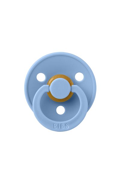 Bibs Suzetă latex, BIBS Colour, tetină rotundă, 6 luni+, Sky Blue