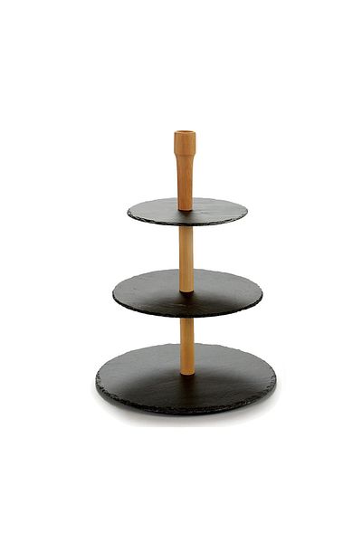 Laguiole Jean Dubost Set aperitive, Jean Dubost, masă lemn negru 30 cm