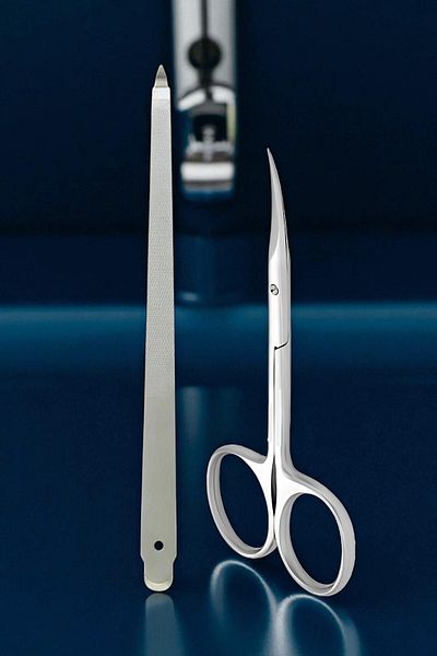 Transformacion Cuticle Scissors Curved and Professional Steel Rasp Set 721887