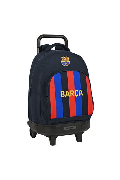 AQUA TRAVEL Rucsac școlar cu roți, F.C. Barcelona, bordo și albastru, 33x45x22 cm
