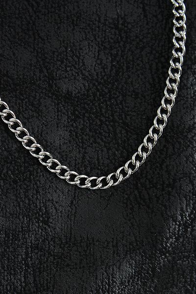 Clariss 316L Steel Classic Oval Chain Model Silver Color Men's Necklace