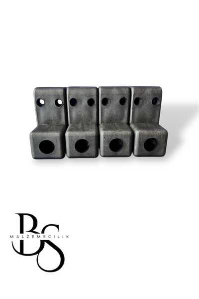 SAKBE METAL AKSESUAR Baza Yatak Tutucu, Baza Denge Takozu, Z Armada, Plastik, Kırmızı-Siyah, (4 Adet),