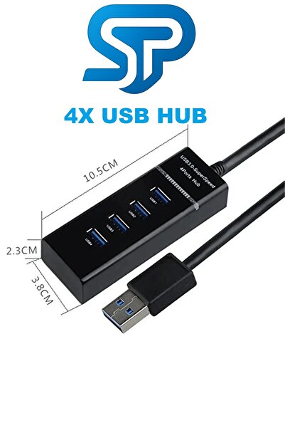 USB 3.0 Hub 4 Port Yüksek Hızlı Usb Çoklayıcı Çoğaltıcı Switch