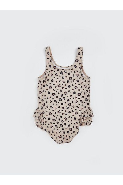 LC Waikiki U Neck Floral Girl's Swimsuit
