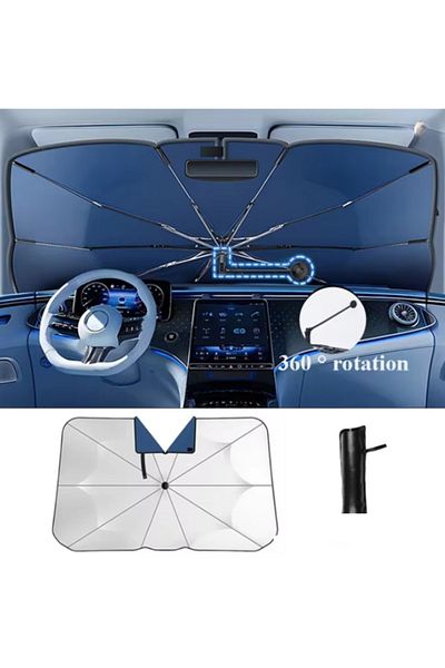 WEHHLER Ds Automobiles Ds7 1.6 Plug-In 4X4 Performance 2025 Windshield Sunshade-Torpedo Protector with Folding Handle