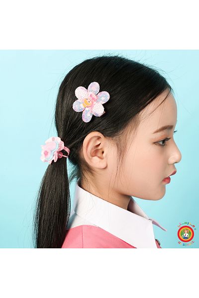 MYSCHOOL My School White Hair Accessories Set (7 Pieces)