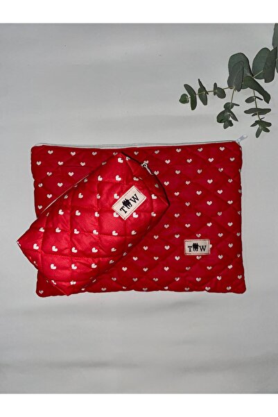 TALL WAY Heart Laptop Sleeve-Pencil Case Set (15-16 Inch)