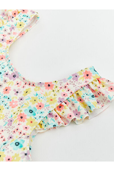 LC Waikiki Lcw Baby Crew Neck Floral Girl's Swimsuit