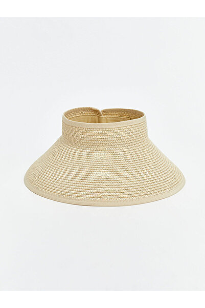 LC Waikiki Trendlucky Foldable Women's Straw Hat with Difference in Color