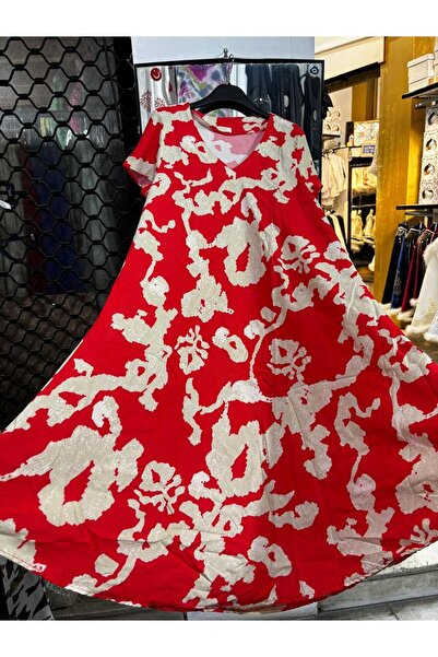 Büyük Hanım فستان بيكاسو مريح من الفسكوز بتصميم عصري