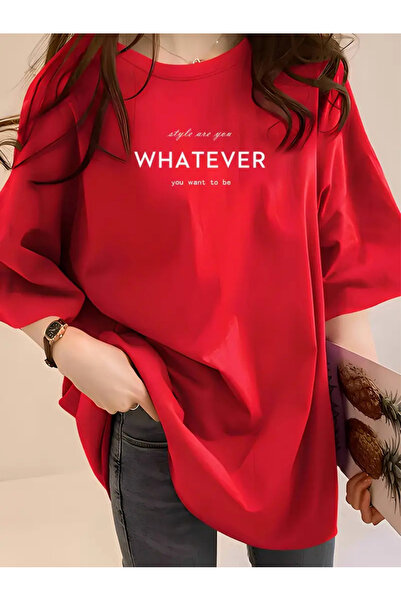 FUFLUNS What Ever Printed Oversize T-Shirt