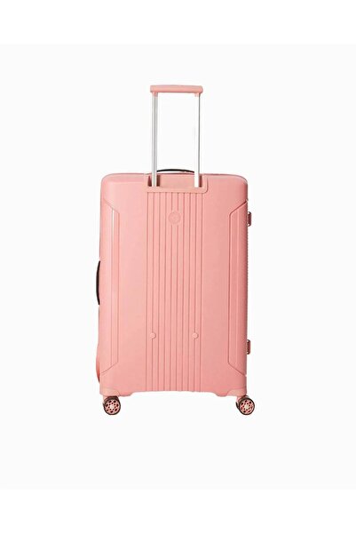 Pierre Cardin 7060 Büyük Boy Ultra Light Hafif Lüks Polipropilen Kırılmaz Tekerlekli Valiz PUDRA
