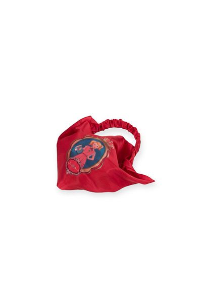 MYSCHOOL Red school logo printed bandana