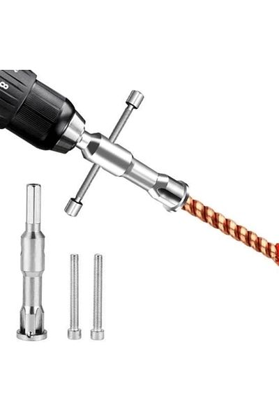 NEZADE STORE Hand Drill Wire Cable Peeling Winding Joining Tying Apparatus (Lysin)