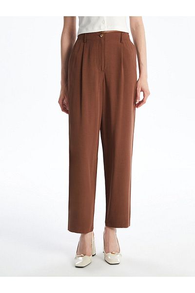 LC Waikiki Linen Blend Women's Pleated Pants