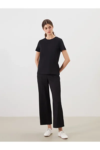 LC Waikiki Elastic Waist Textured Women's Trousers