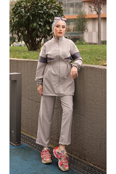 Ryzi Moda Women's Zippered Tracksuit Set - Set of Two